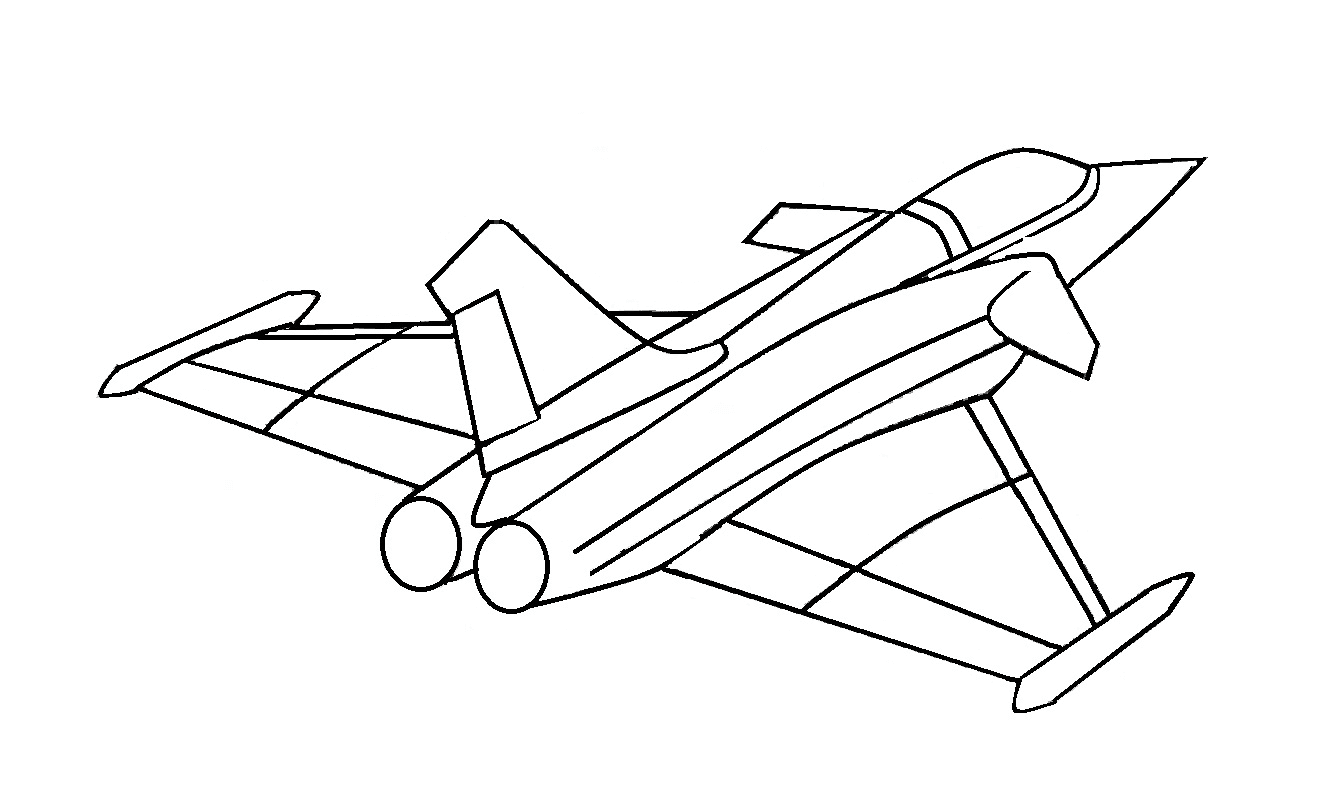 Detail Gambar Sketsa Pesawat Terbang Jet Nomer 17