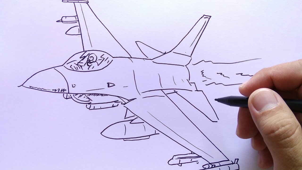 Detail Gambar Sketsa Pesawat Terbang Jet Nomer 5