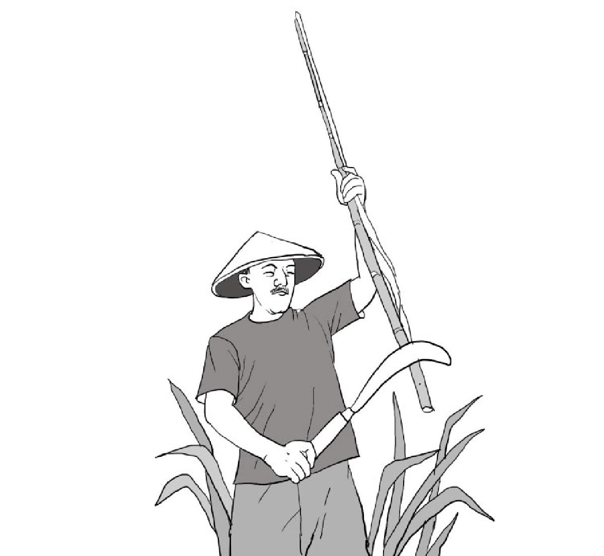 Detail Gambar Sketsa Petani Nomer 6