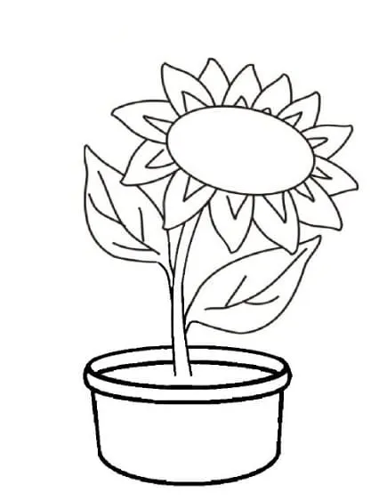 Detail Gambar Sketsa Pot Bunga Nomer 27
