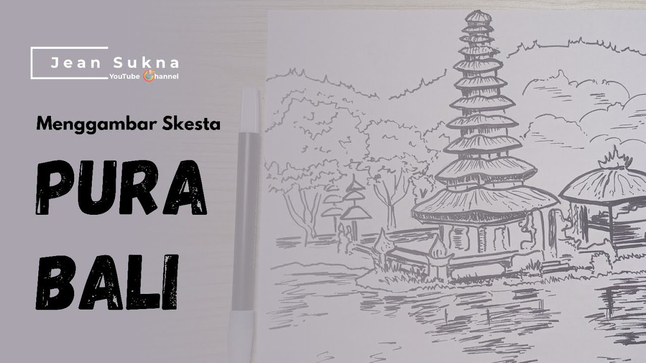 Detail Gambar Sketsa Pura Hindu Nomer 6