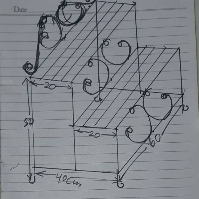 Detail Gambar Sketsa Rak Bunga Nomer 4