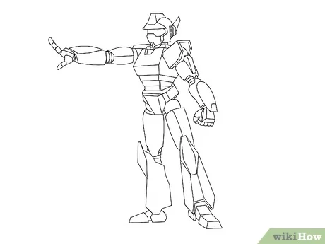 Gambar Sketsa Robot - KibrisPDR