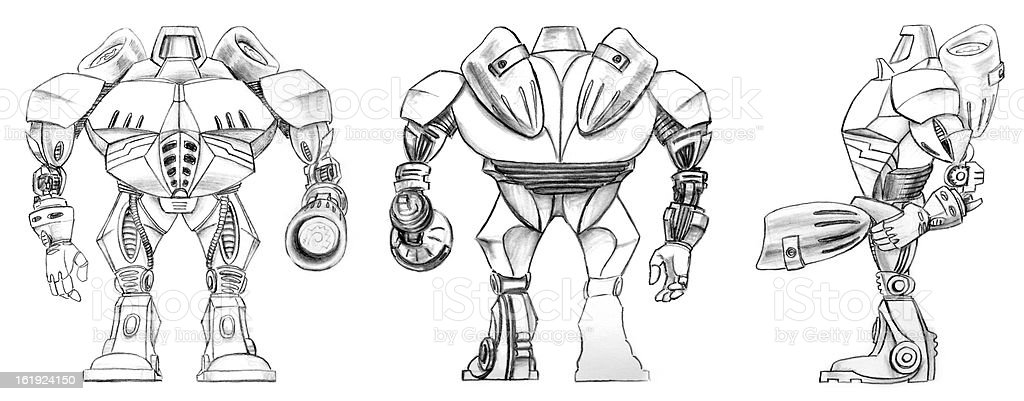 Detail Gambar Sketsa Robot Nomer 26