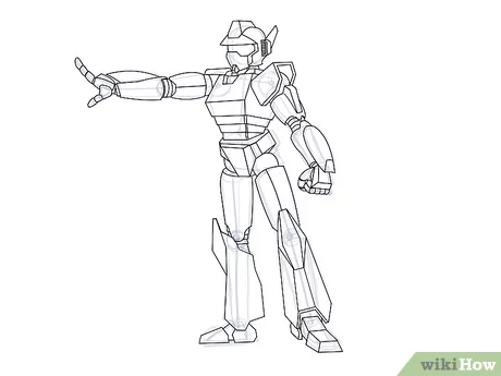 Detail Gambar Sketsa Robot Nomer 9