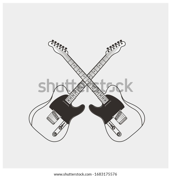 Detail Gambar Sketsa Romantic Guitar Nomer 16