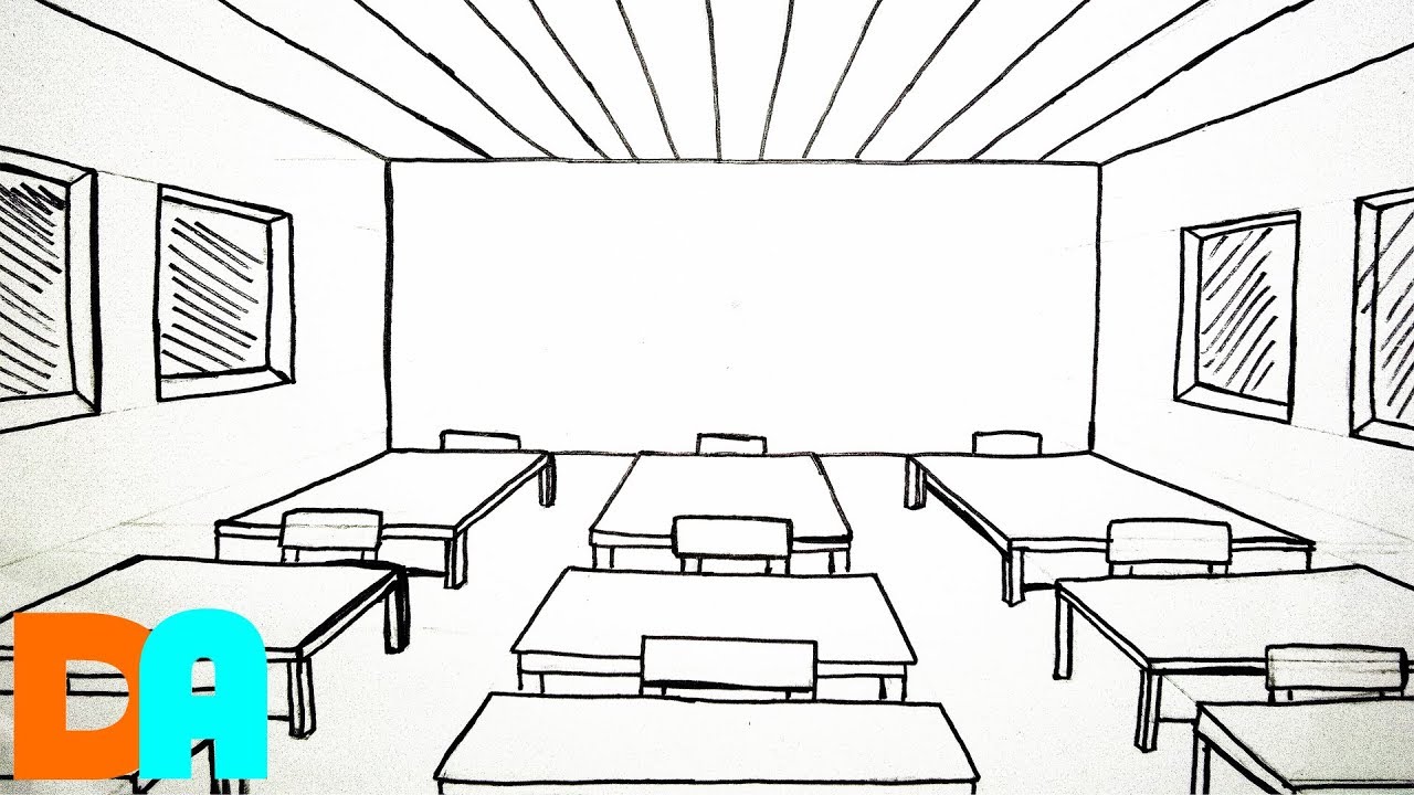 Gambar Sketsa Ruangan Kelas - KibrisPDR