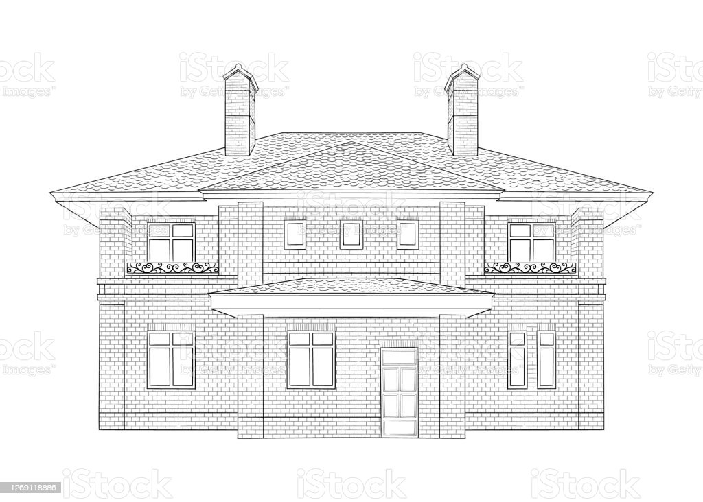 Detail Gambar Sketsa Rumah Hitam Putih Nomer 25