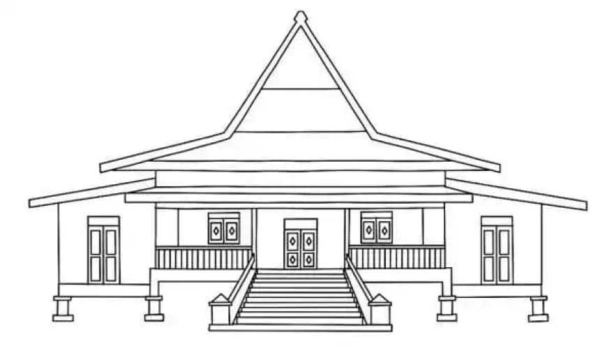 Detail Gambar Sketsa Rumah Joglo Nomer 5