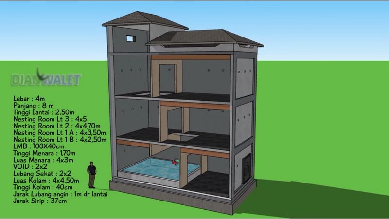 Detail Gambar Sketsa Rumah Walet Nomer 20