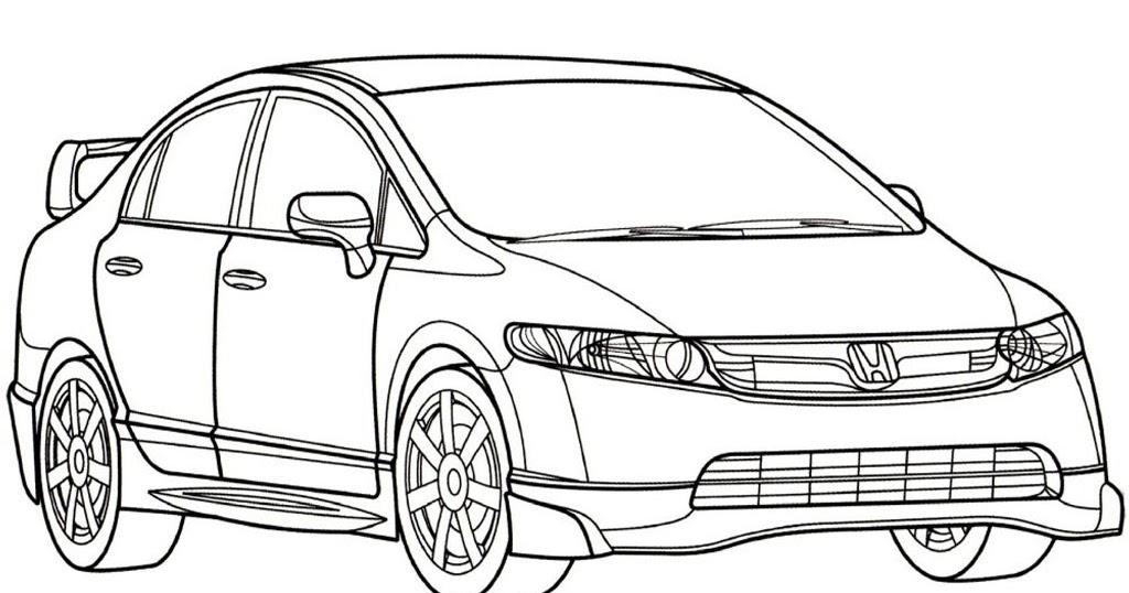 Detail Gambar Sketsa Samping Mobil Sedan Nomer 3