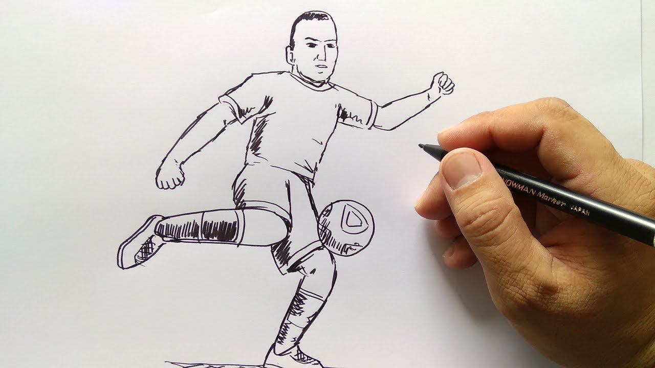 Detail Gambar Sketsa Sepak Bola Nomer 11