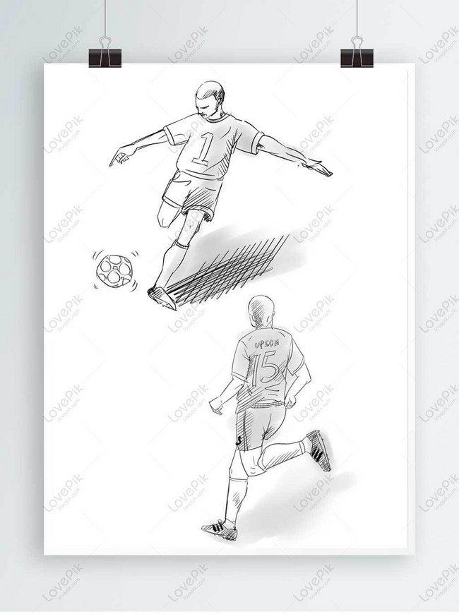 Detail Gambar Sketsa Sepak Bola Nomer 8