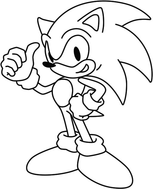 Gambar Sketsa Sonic - KibrisPDR