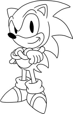 Detail Gambar Sketsa Sonic Nomer 16