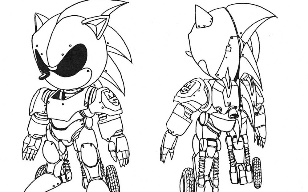 Detail Gambar Sketsa Sonic Nomer 28