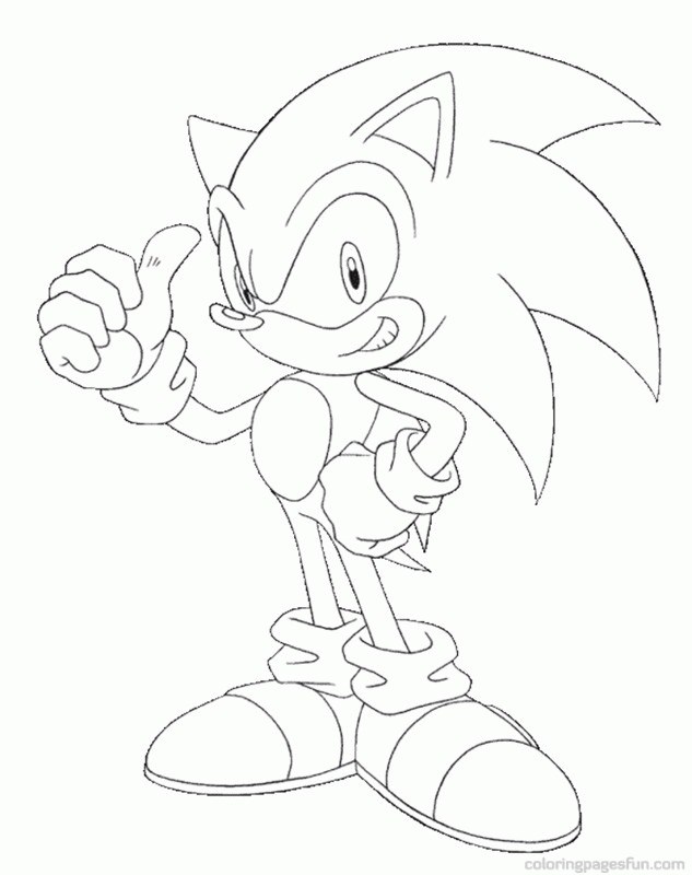 Detail Gambar Sketsa Sonic Nomer 8