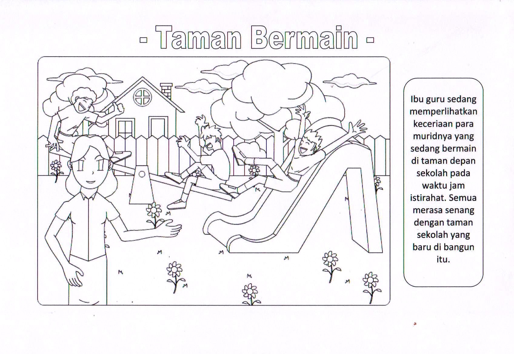 Detail Gambar Sketsa Taman Bermain Nomer 27