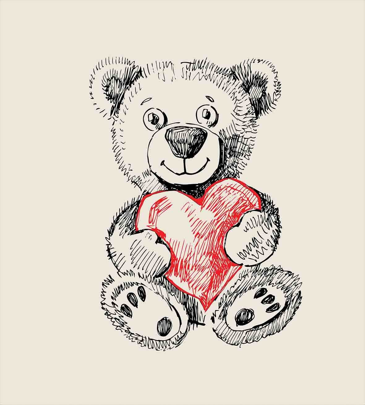 Detail Gambar Sketsa Teddy Bear Nomer 43
