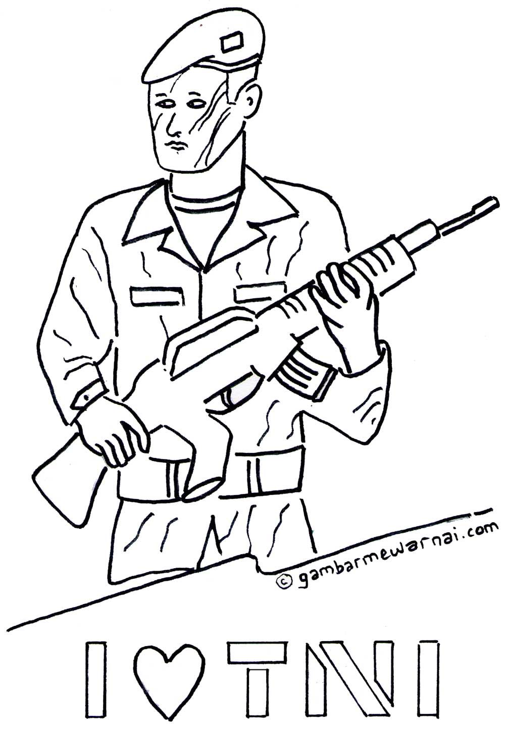 Gambar Sketsa Tentara - KibrisPDR