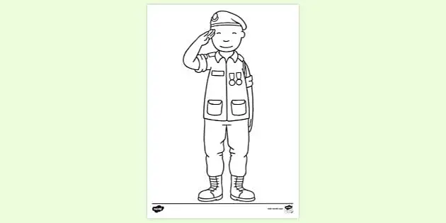 Detail Gambar Sketsa Tentara Nomer 49