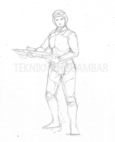 Detail Gambar Sketsa Tentara Nomer 53