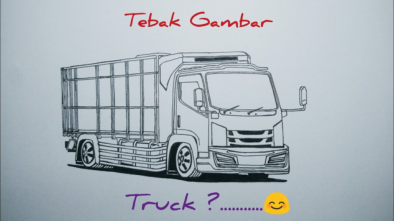 Detail Gambar Sketsa Truk Nomer 51