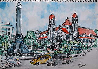 Detail Gambar Sketsa Tugu Muda Nomer 20