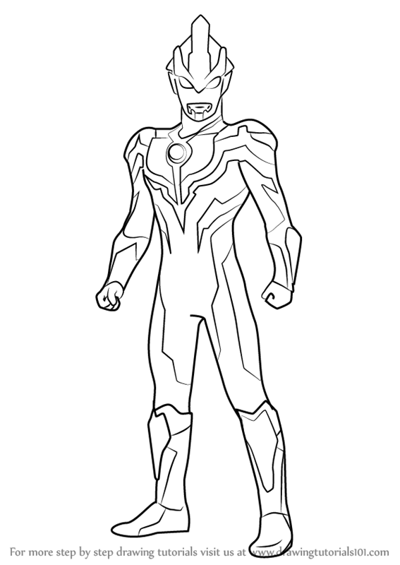 Detail Gambar Sketsa Ultraman Zero Nomer 2