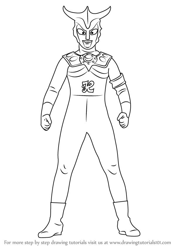 Detail Gambar Sketsa Ultraman Zero Nomer 18