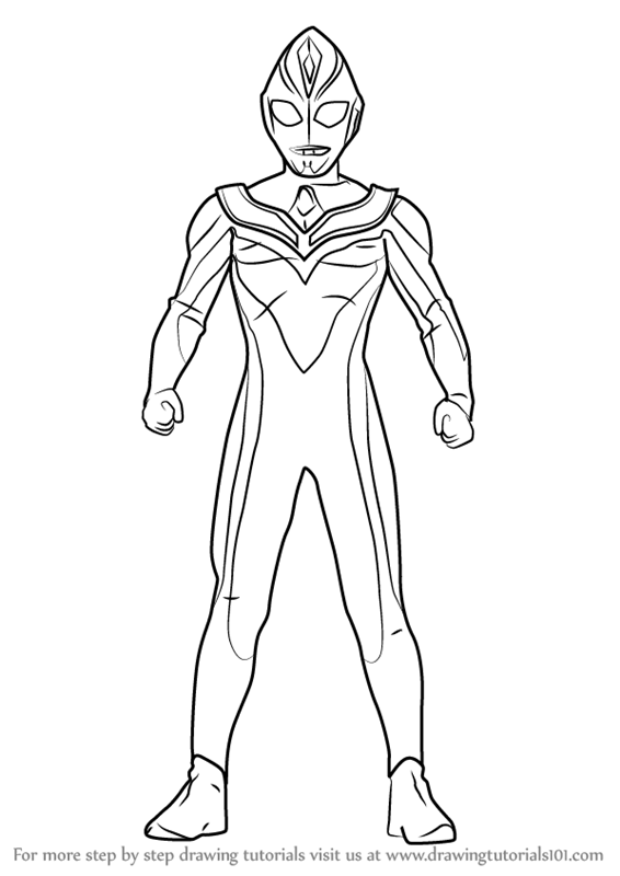 Detail Gambar Sketsa Ultraman Zero Nomer 8