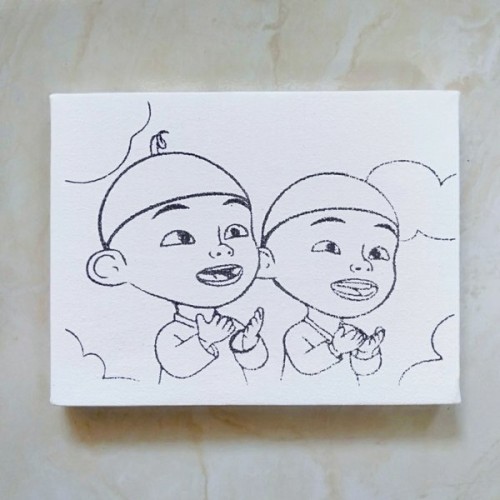 Detail Gambar Sketsa Upin Ipin Nomer 11