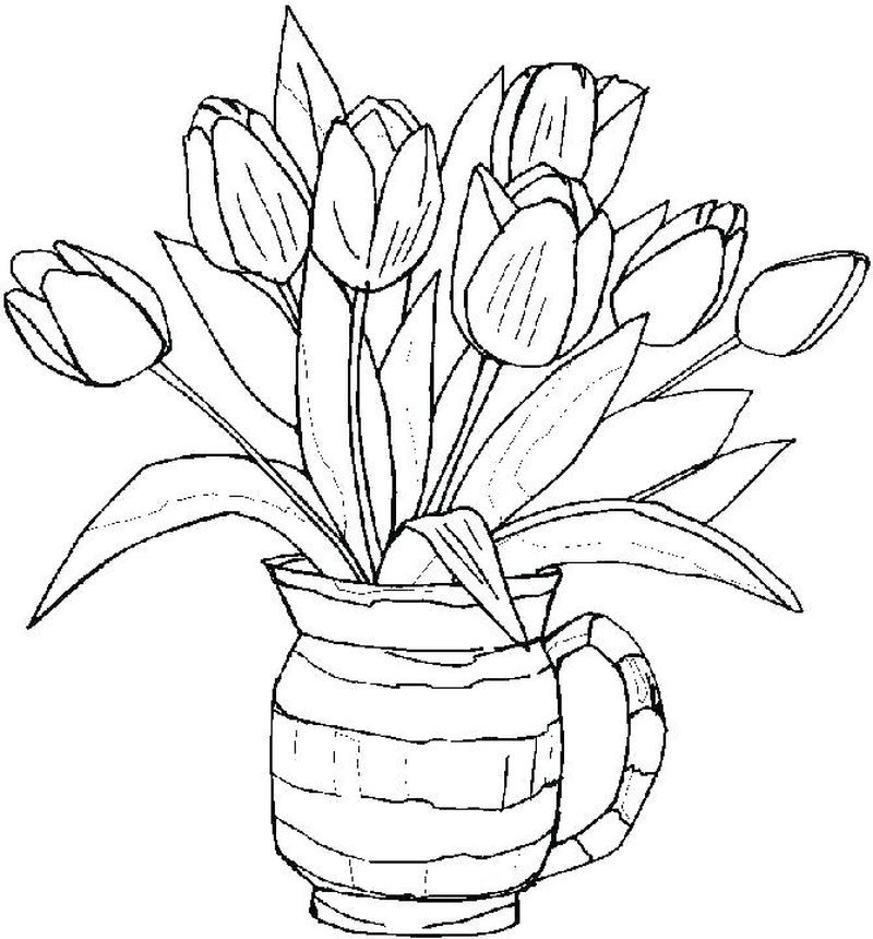 Detail Gambar Sketsa Vas Bunga Nomer 46