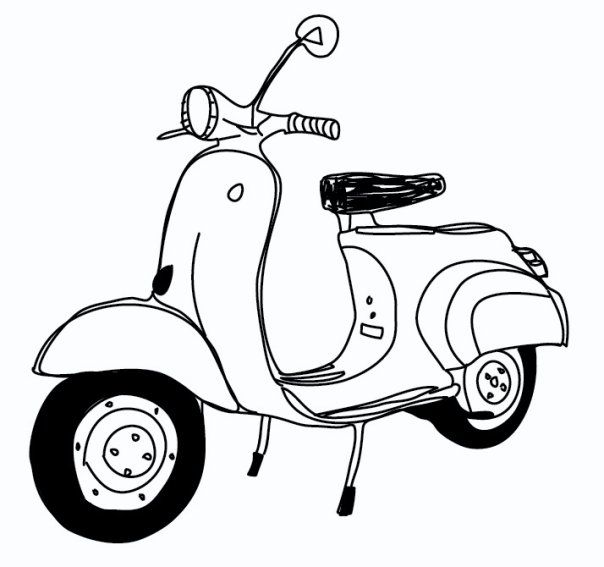 Detail Gambar Sketsa Vespa Nomer 20