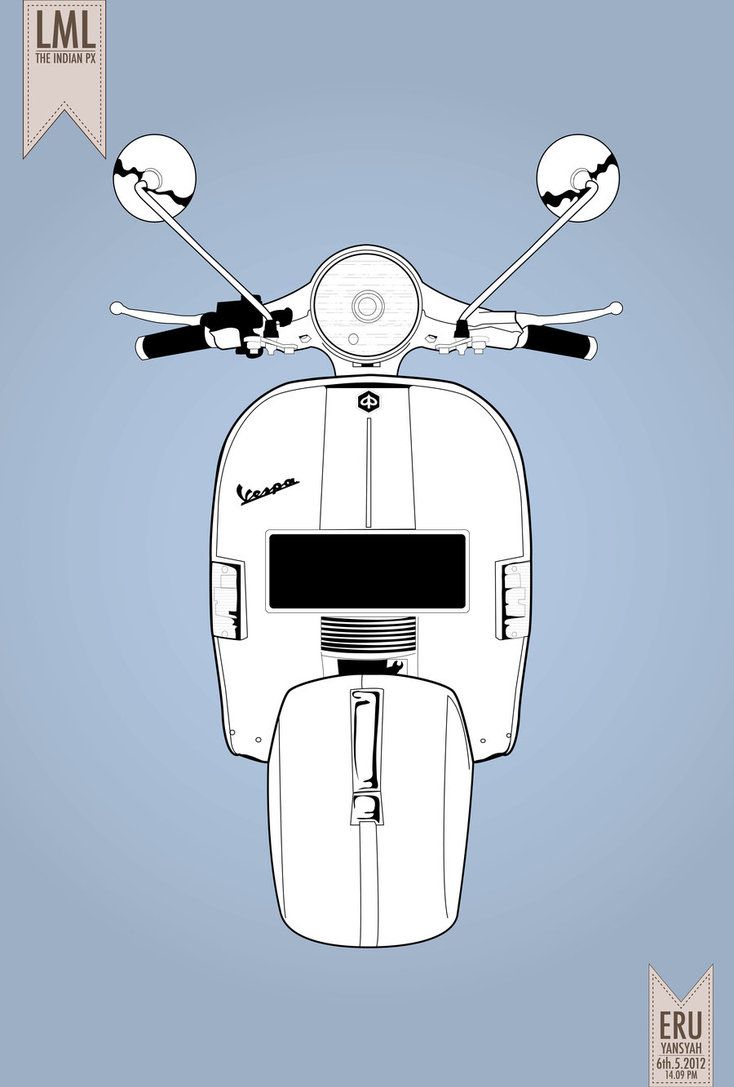 Detail Gambar Sketsa Vespa Nomer 30