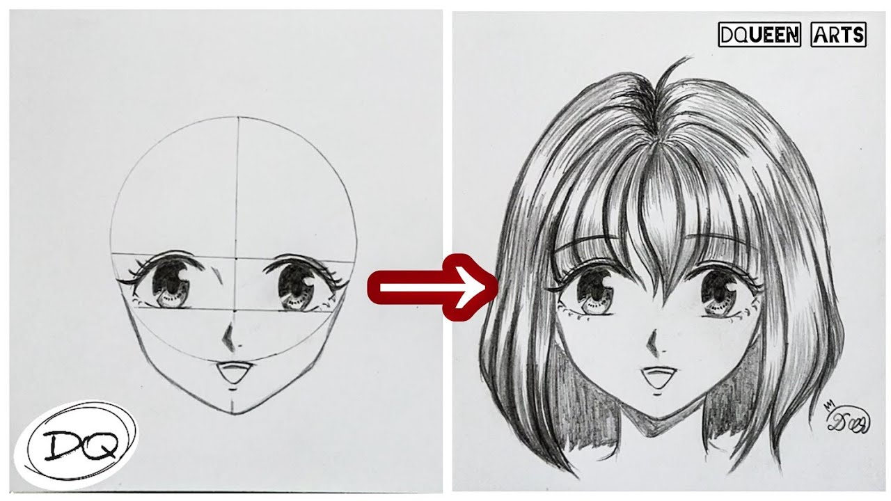 Detail Gambar Sketsa Wajah Anime Nomer 5