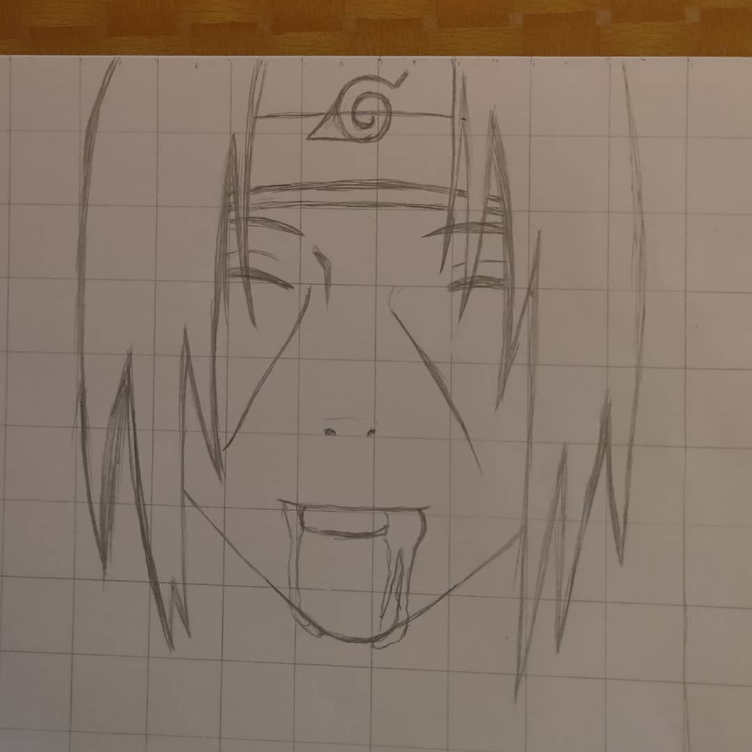 Detail Gambar Sketsa Wajah Itachi Nomer 7