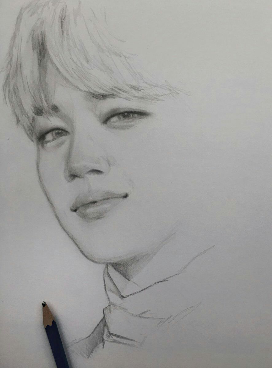 Gambar Sketsa Wajah Jimin Bts - KibrisPDR