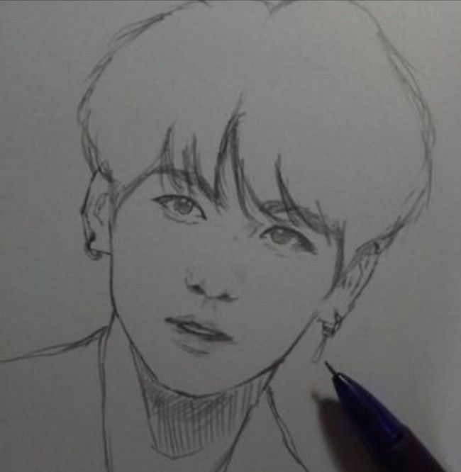 Detail Gambar Sketsa Wajah Jimin Bts Nomer 16