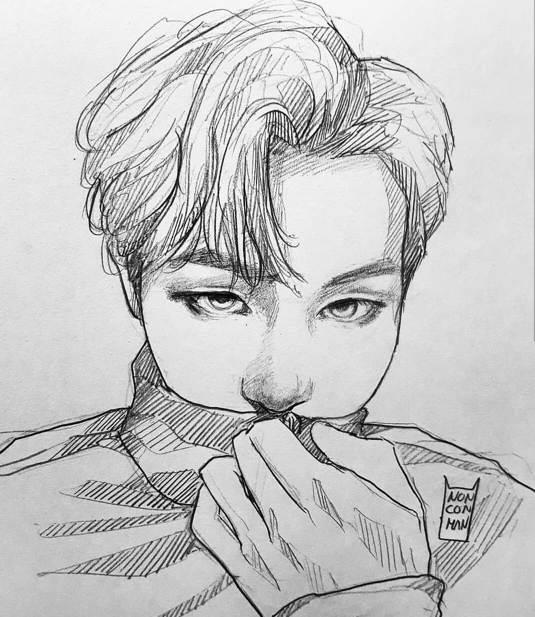 Detail Gambar Sketsa Wajah Jimin Bts Nomer 27