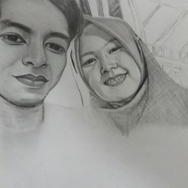 Detail Gambar Sketsa Wajah Sepasang Kekasih Nomer 40