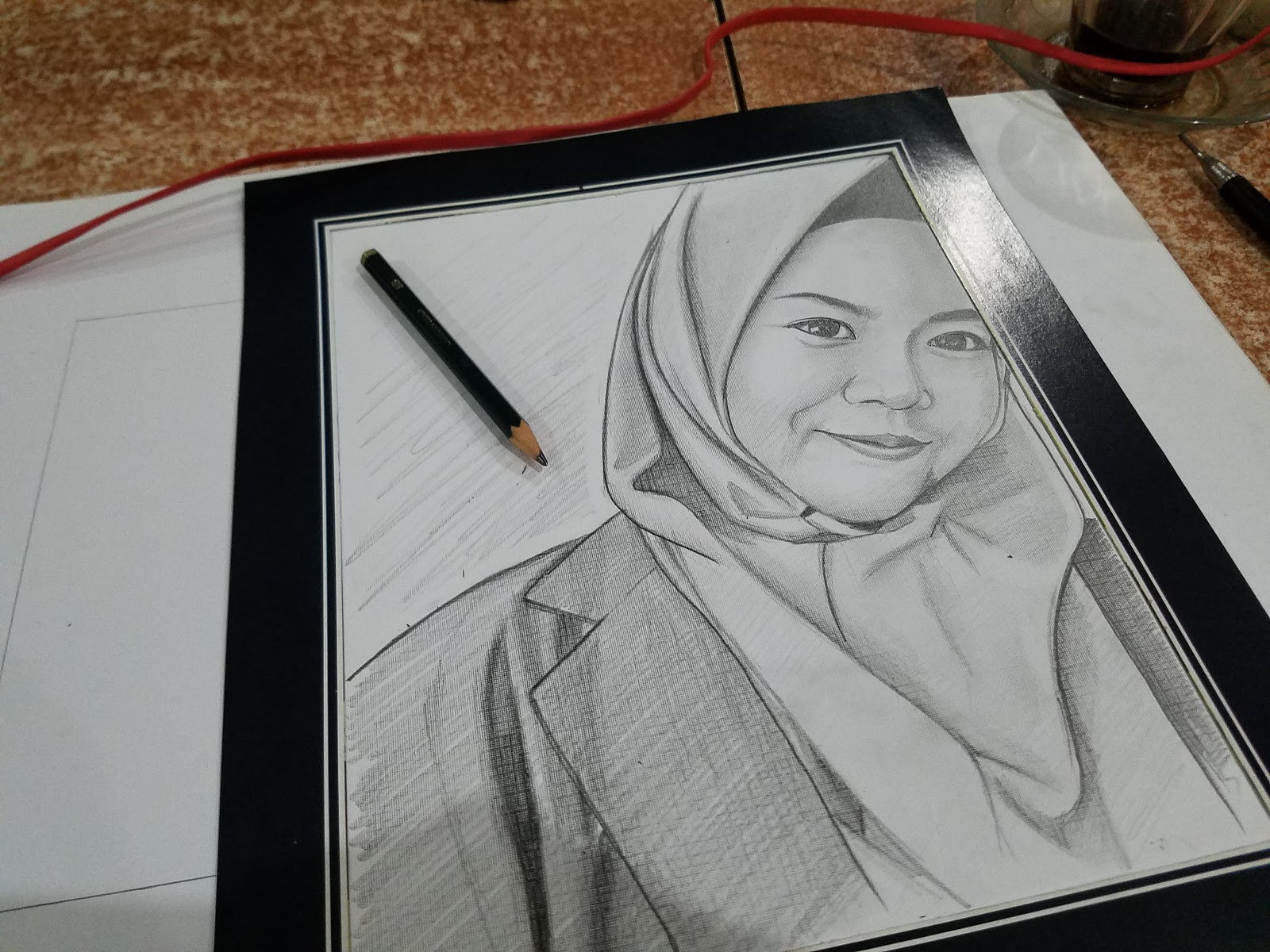 Detail Gambar Sketsa Wajah Wanita Berhijab Nomer 40