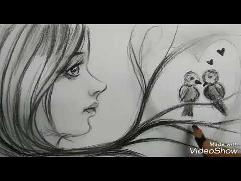 Detail Gambar Sketsa Wajah Wanita Dari Samping Nomer 2