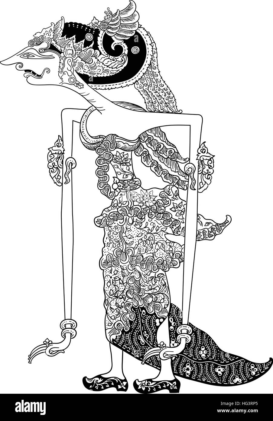 Detail Gambar Sketsa Wayang Kulit Nomer 53