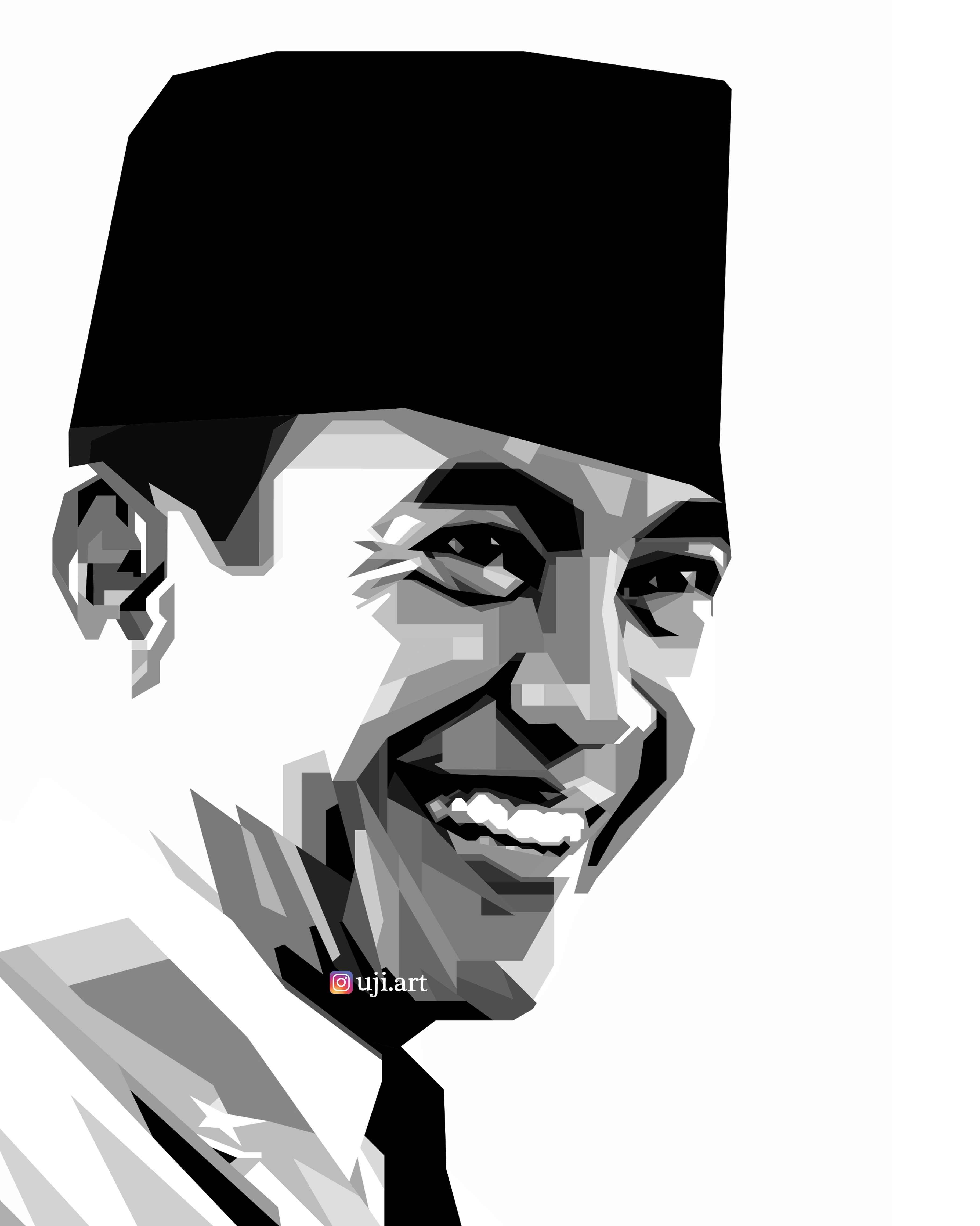 Detail Gambar Soekarno Hitam Putih Nomer 3