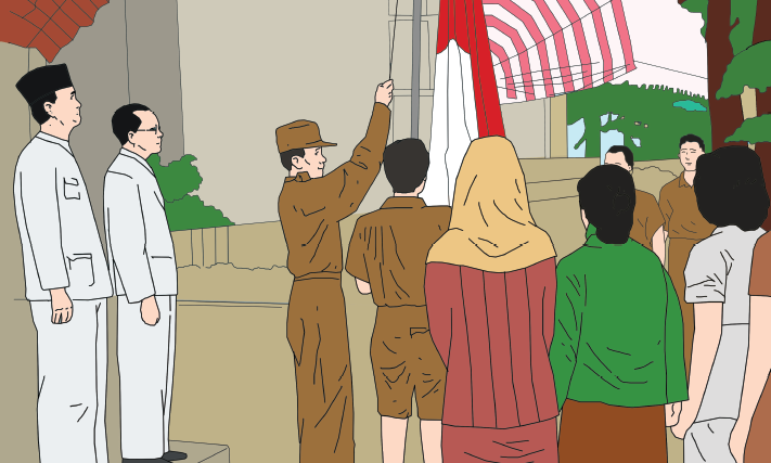 Detail Gambar Soekarno Membaca Teks Proklamasi Nomer 51