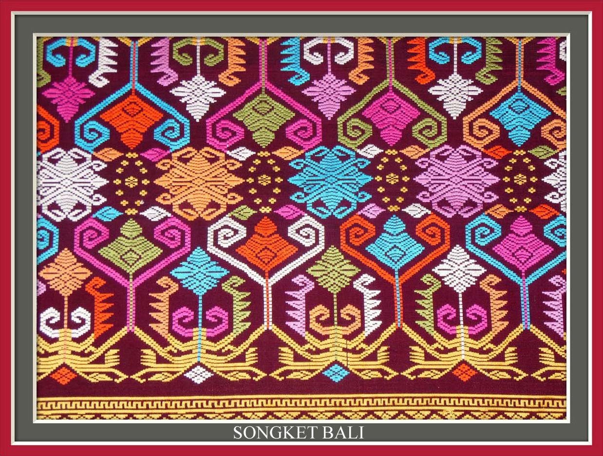 Gambar Songket Bali Gambaran Batik Songket - KibrisPDR