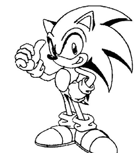 Detail Gambar Sonic Hitam Putih Nomer 2