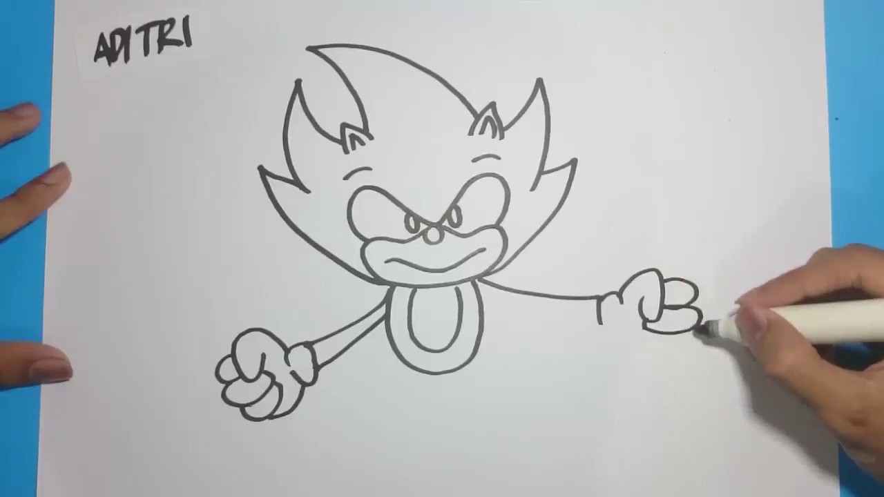 Detail Gambar Sonic Hitam Putih Nomer 36