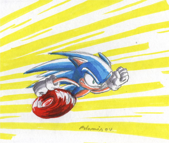 Detail Gambar Sonic Lari Nomer 6
